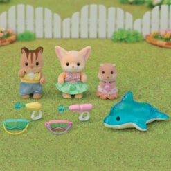 Calico Critters Set: Nursery Friends - Pool Fun Trio -Ooly Shop 020373221727 l 01