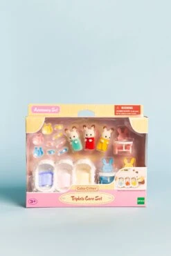 Calico Critters Set: Triplets Care Set