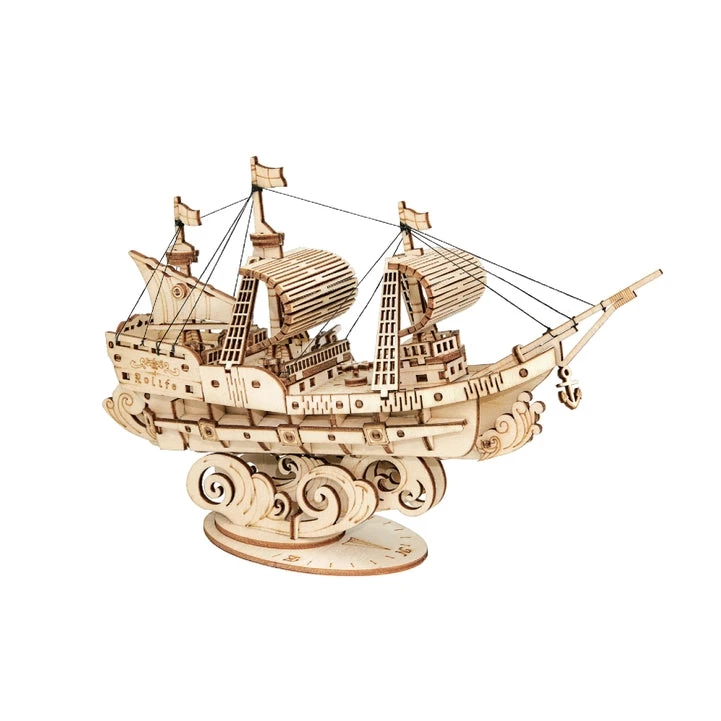 3D Wooden Puzzle: Sailing Ship 5 3D Wooden Puzzle: Sailing Ship - Image 4