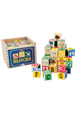 SCHYLLING 48 Piece Wood Alphabet Blocks