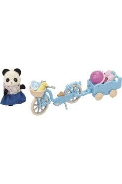 Calico Critters Set: Cycle & Skate Set - Panda Girl