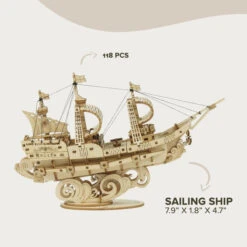 3D Wooden Puzzle: Sailing Ship 7 3D Wooden Puzzle: Sailing Ship -Ooly Shop 6ed5b2146874b649951b0d67ab18f97176fb235e94298fea68014f9f30a1f3fc