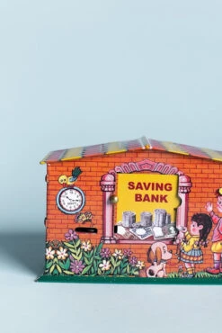Tin Money Savings Bank -Ooly Shop 7 6 22 106