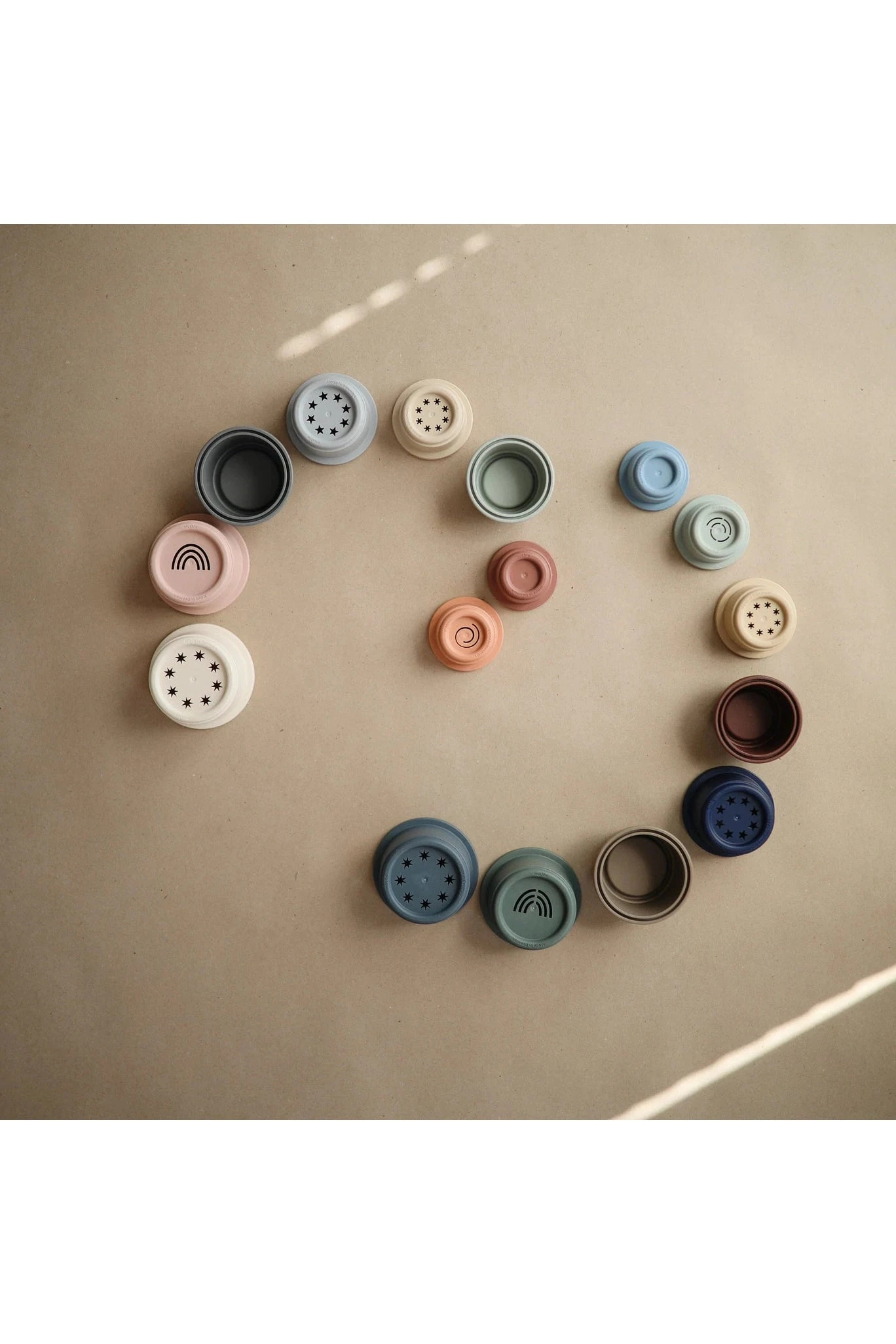 Mushie Stacking Cups Toy 4 Mushie Stacking Cups Toy - Image 2