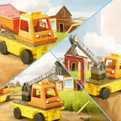 Magnet Tile Building Blocks 3-in-1 Crane, Dump Truck, Ladder 16 Magnet Tile Building Blocks 3-in-1 Crane, Dump Truck, Ladder -Ooly Shop 8b1cdf3a684e7885bcab2bbc8a0221fe06d1f92b7bdba6980545b2b0a4937aa1