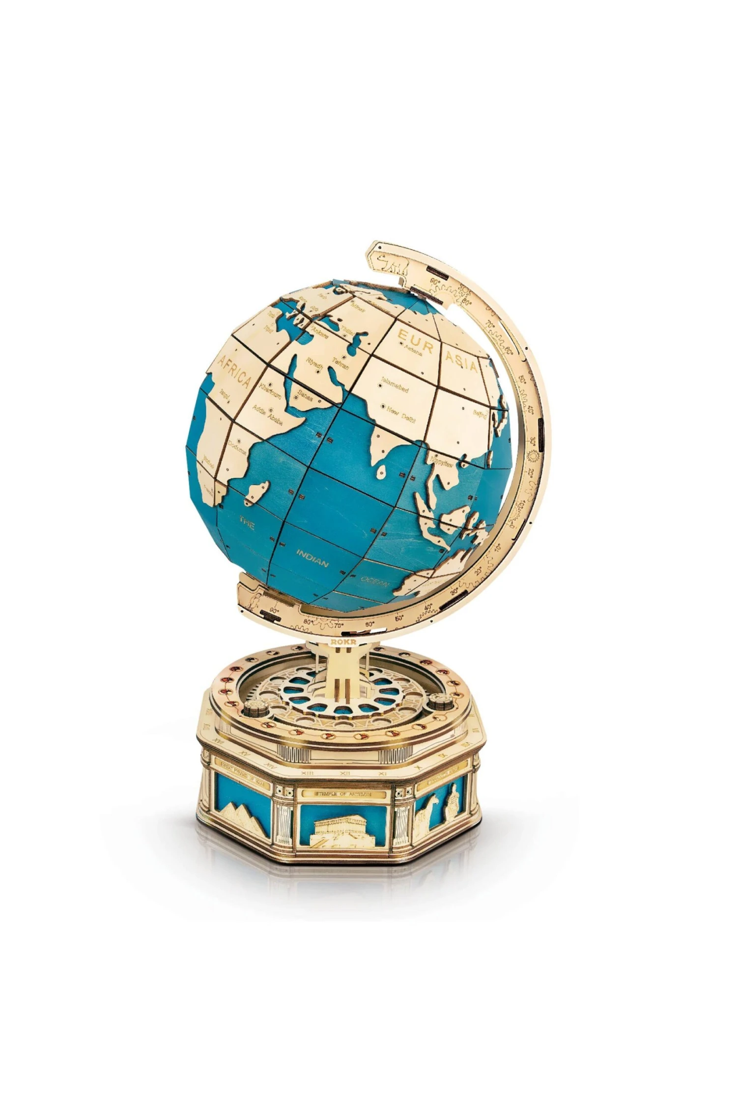 DIY Wooden Puzzle: The Globe 3 DIY Wooden Puzzle: The Globe