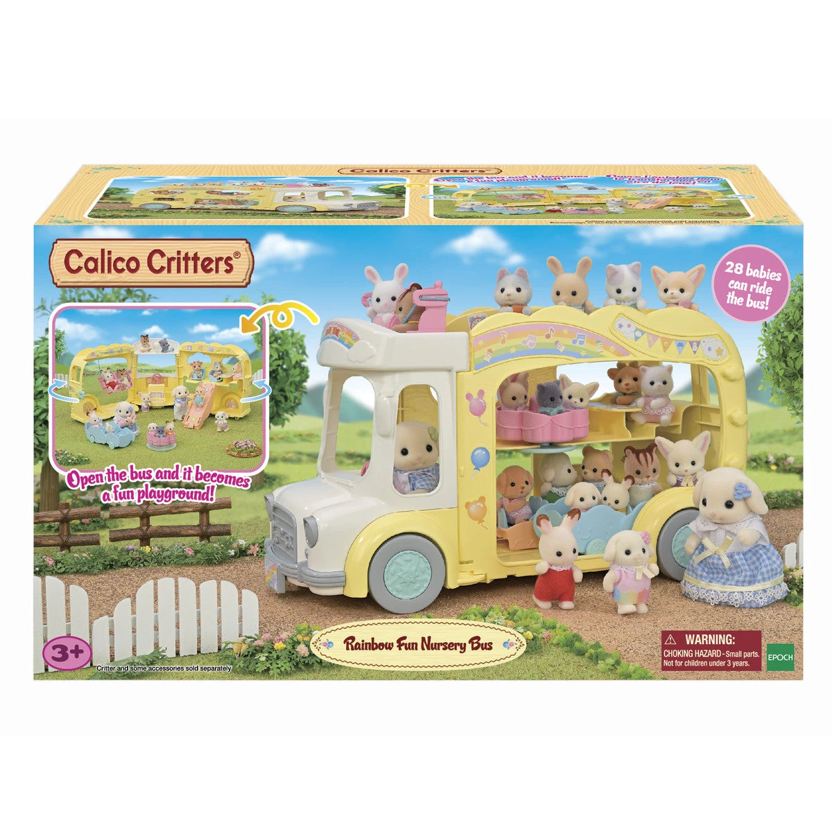 Calico Critters Set: Rainbow Fun Nursery Bus 4 Calico Critters Set: Rainbow Fun Nursery Bus - Image 2