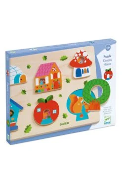 Djeco Coucou-House Wooden Puzzle -Ooly Shop DJ01064 A1