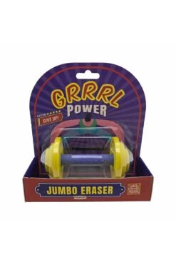 Girl Power Jumbo Barbell Eraser