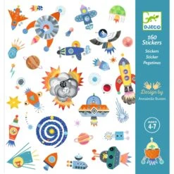Djeco Sticker Sheets -Ooly Shop interstellar