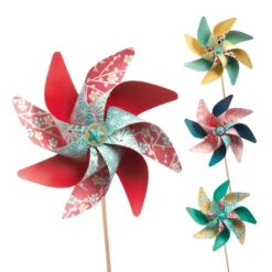 Djeco Sweet Windmills Pinwheels Craft Kit